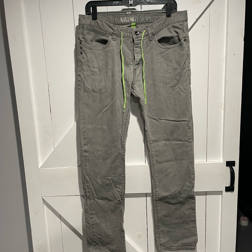 KREWE Gray Slim Jeans with Slim Fit